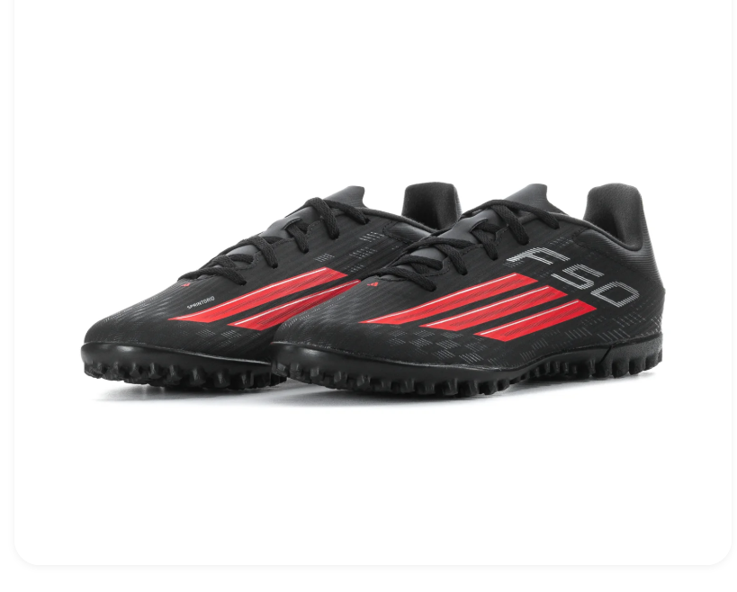 Adidas F50 Turf Soccer Shoes - Black & Red