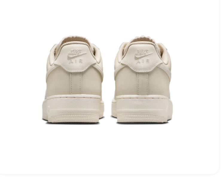 Nike Air Force 1 Low Sneakers – Cream with Ribbon-Style Laces
