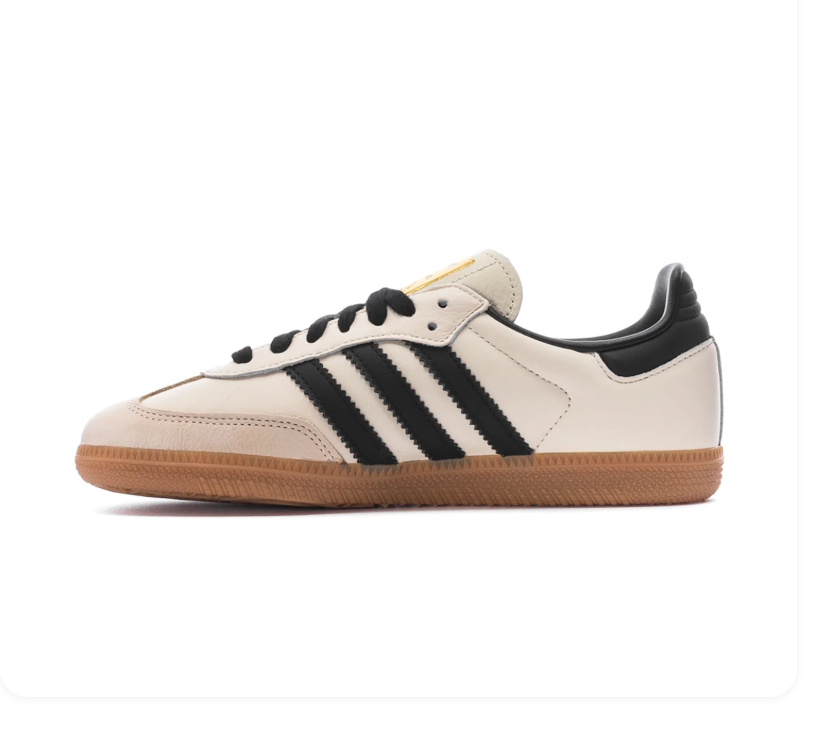 Adidas Samba Low-Top Sneakers – Cream, Black & Gum