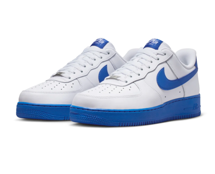Nike Air Force 1 Low Sneakers – White & Royal Blue