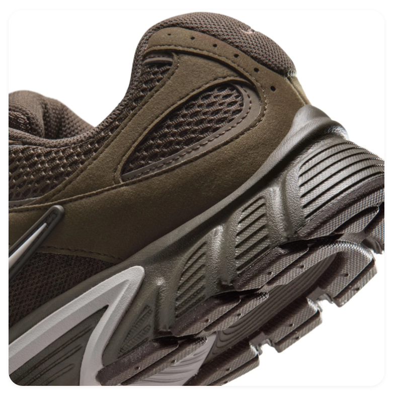Nike Retro Mesh Sneakers – Olive Brown & Silver Grey