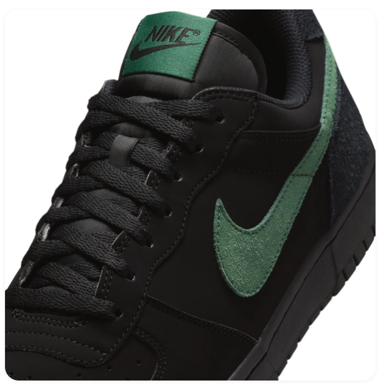 Nike Low-Top Sneakers – Black & Forest Green
