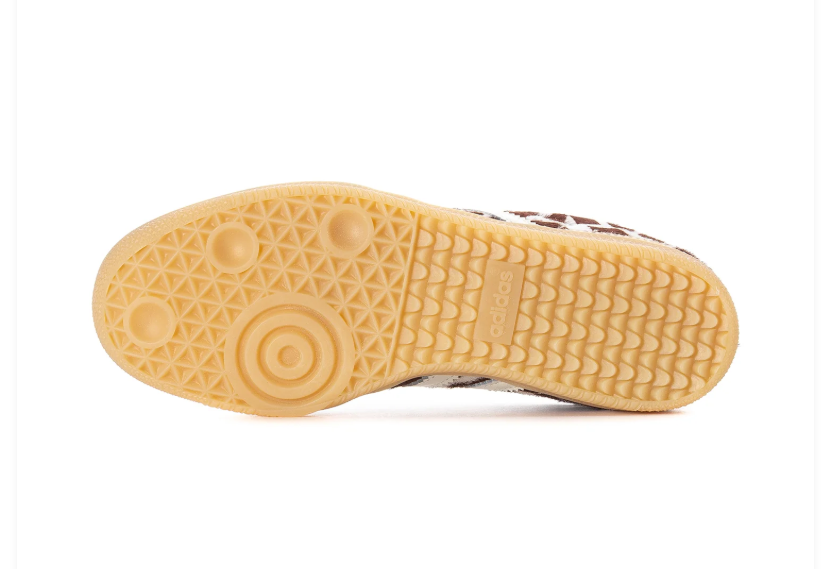 Adidas Cow-Print Low-Top Sneakers - Brown, Cream & Light Blue