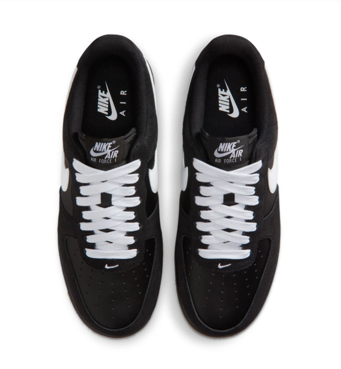 Nike Air Force 1 Low Sneakers – Black, White & Gum