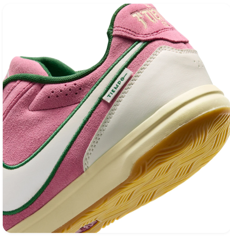 Nike Tiempo Low-Top Sneakers – Pink, Cream & Green