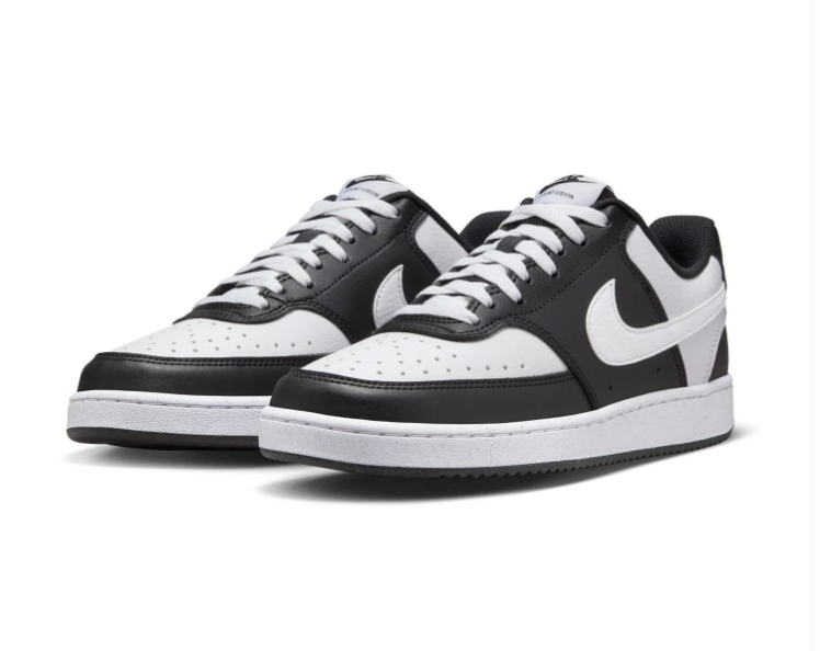 Nike Court Vision Low Sneakers – Black & White