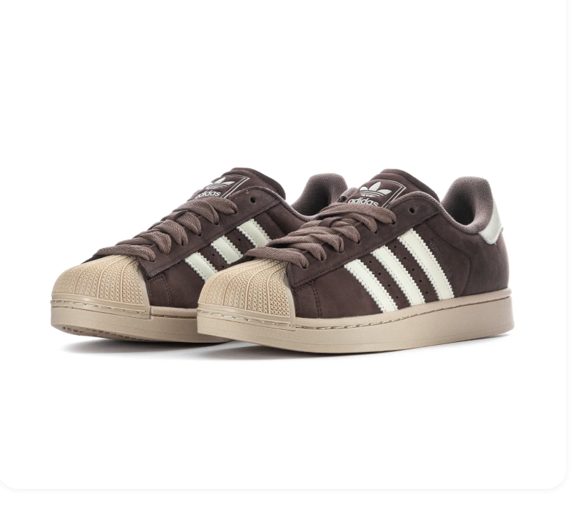 Adidas Superstar Low-Top Sneakers – Brown & Cream