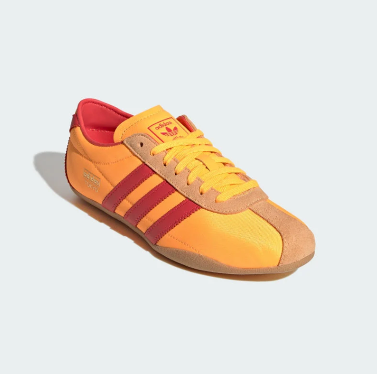 Adidas Tokyo Low-Top Sneakers - Golden Yellow, Red & Tan