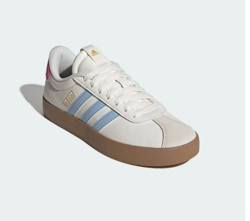 Adidas Low-Top Sneakers - White, Pink, Light Blue & Gum