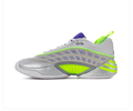 Adidas Basketball Shoes - Light Grey, Neon Green & Purple
