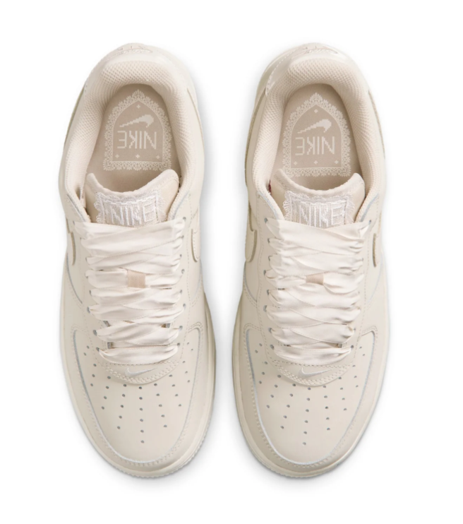 Nike Air Force 1 Low Sneakers – Cream with Ribbon-Style Laces
