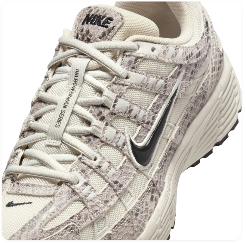 Nike P-6000 Snakeskin Print Sneakers – Cream & Grey