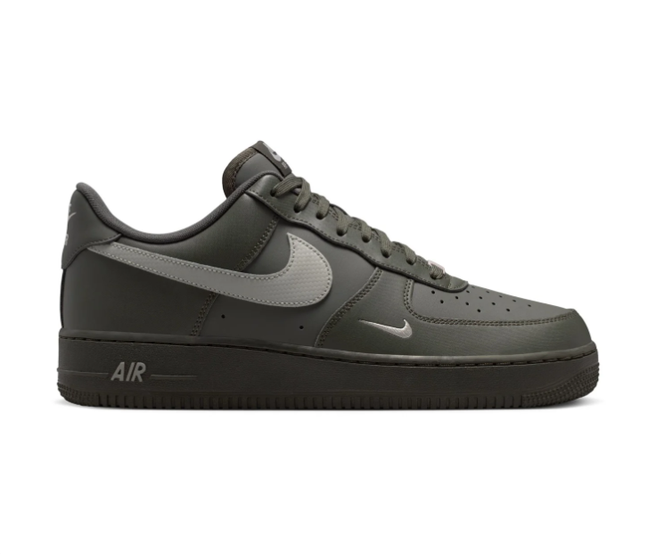 Nike Air Force 1 Low Sneakers – Dark Olive & Grey