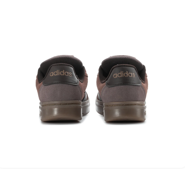 Adidas Low-Top Court Sneakers - Brown, Grey & Gum