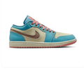 Air Jordan Low-Top Sneakers – Turquoise, Cream & Coral