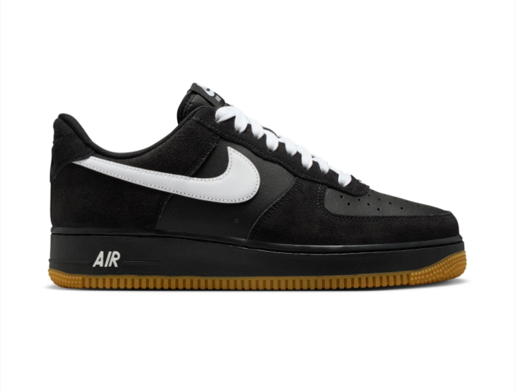 Nike Air Force 1 Low Sneakers – Black, White & Gum