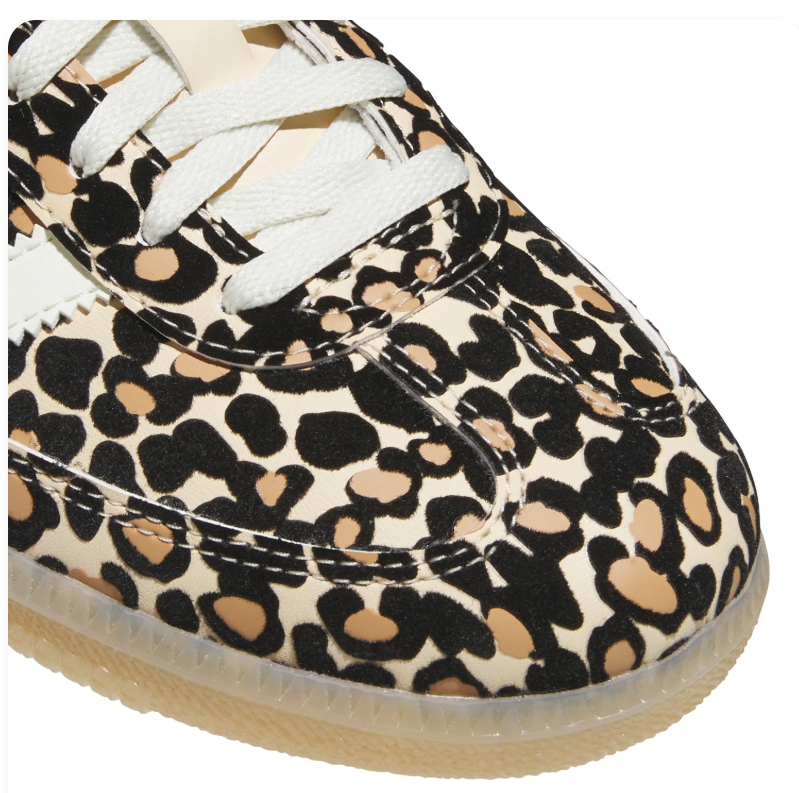 Adidas Leopard Print Low-Top Sneakers - Cream, Black, Tan & Gum
