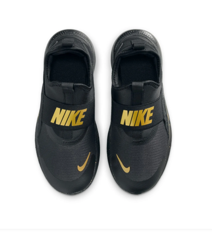 Nike Slip-On Mesh Sneakers – Black & Gold