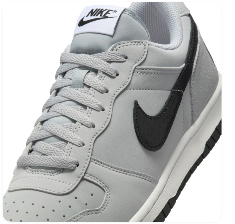Nike Low-Top Sneakers – Light Grey & Black