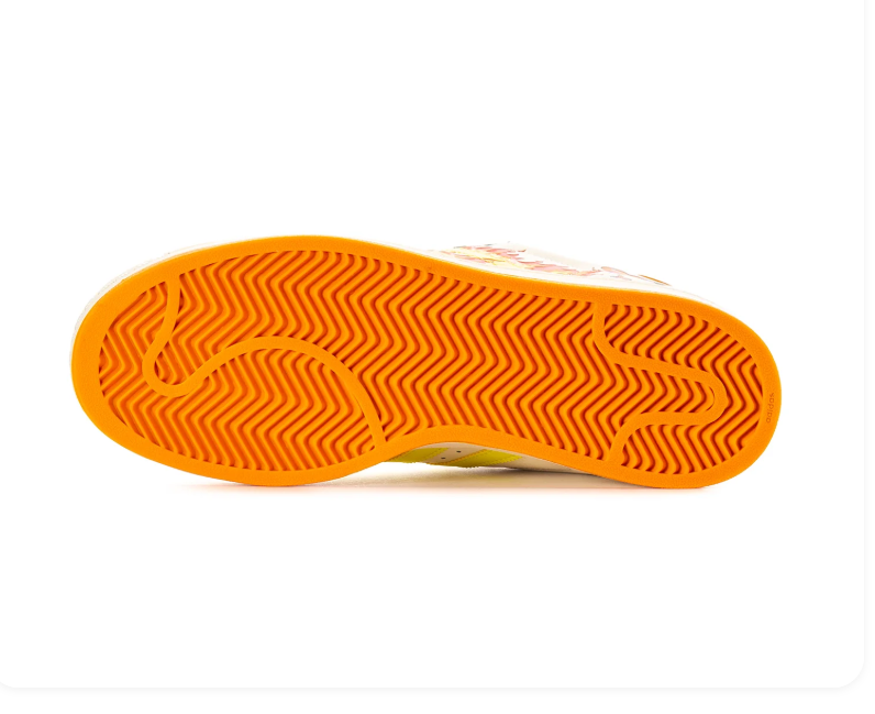 Adidas Pokémon Charmander Shell-Toe Sneakers - Cream & Orange
