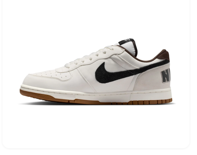 Nike Low-Top Sneakers – Off-White, Black & Gum