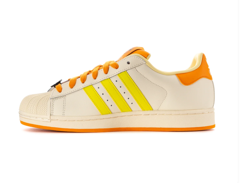 Adidas Pokémon Charmander Shell-Toe Sneakers - Cream & Orange