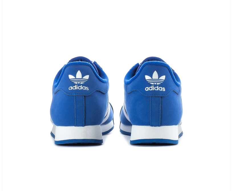 Adidas Samoa Low-Top Sneakers - Royal Blue & White