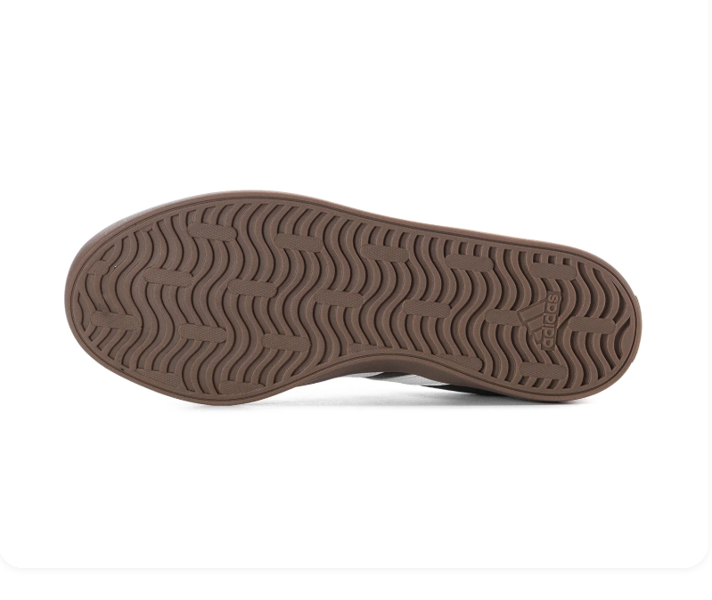 Adidas Low-Top Sneakers – Black & White with Brown Sole