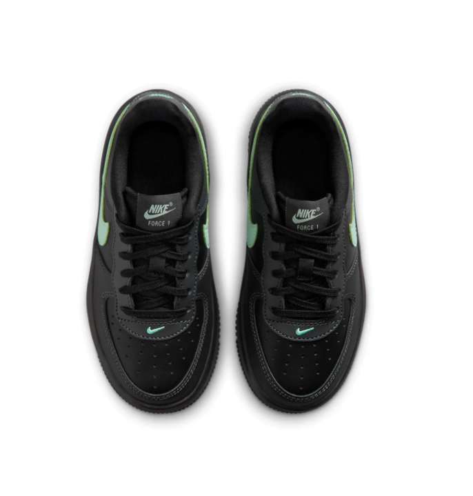 Nike Force 1 Low-Top Sneakers – Black & Mint Green