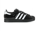 Adidas Superstar Glossy Shell-Toe Sneakers - Black & White