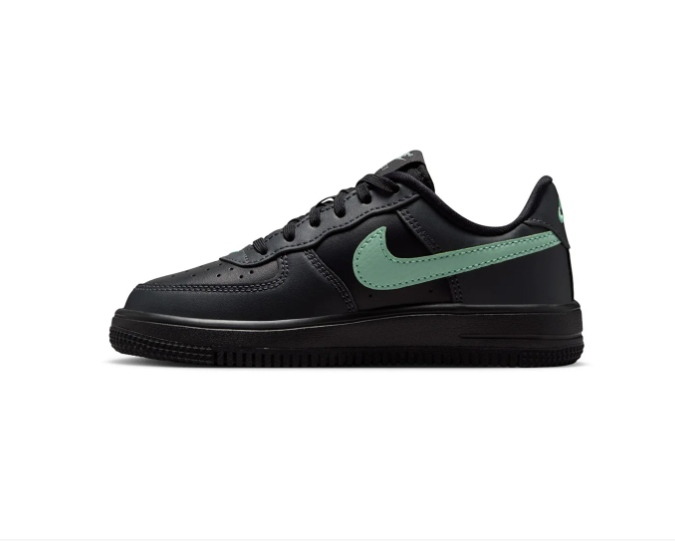 Nike Force 1 Low-Top Sneakers – Black & Mint Green