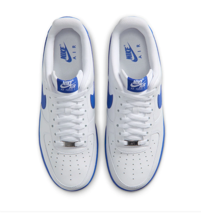 Nike Air Force 1 Low Sneakers – White & Royal Blue