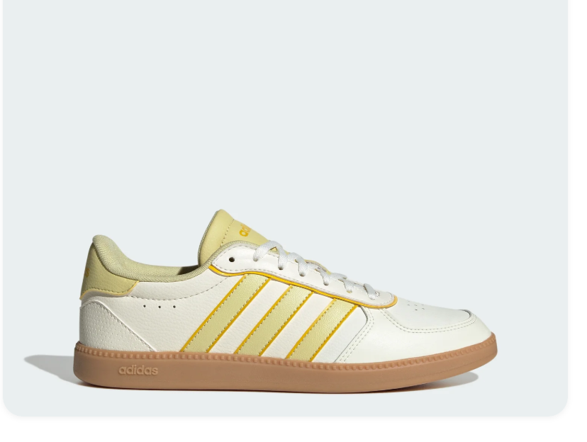 Adidas Low-Top Sneakers - White, Pale Yellow & Gum