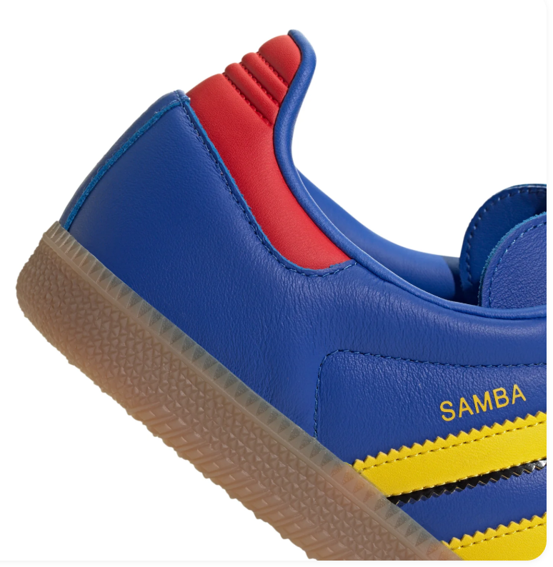 Adidas Samba Club América Sneakers - Blue, Yellow, Red & Gum