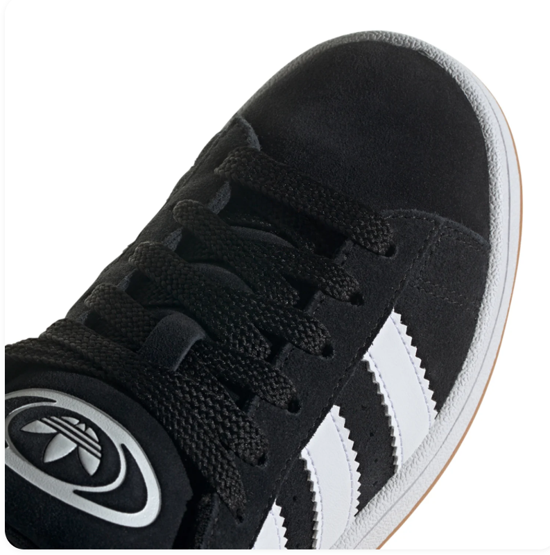 Adidas Campus Low-Top Sneakers – Black, White & Gum