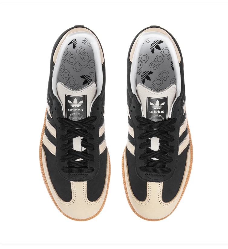 Adidas Samba Low-Top Sneakers – Cream, Black & Gum