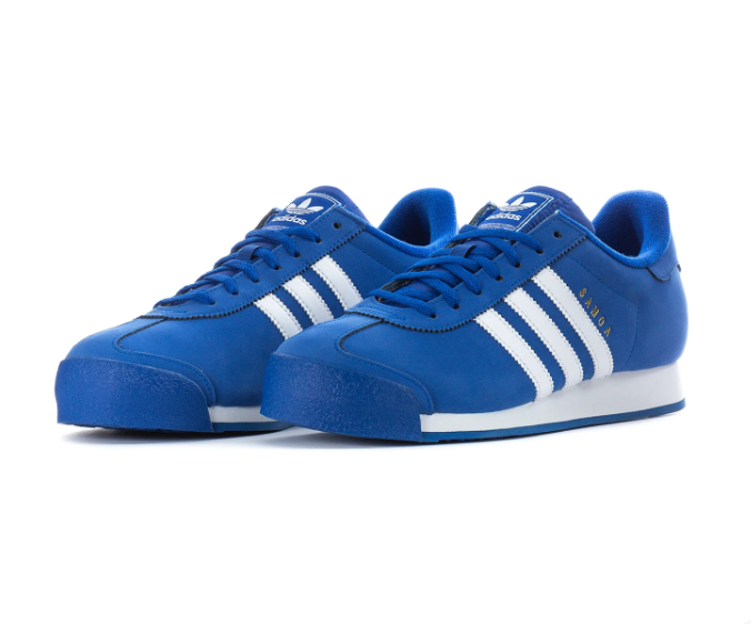 Adidas Samoa Low-Top Sneakers - Royal Blue & White