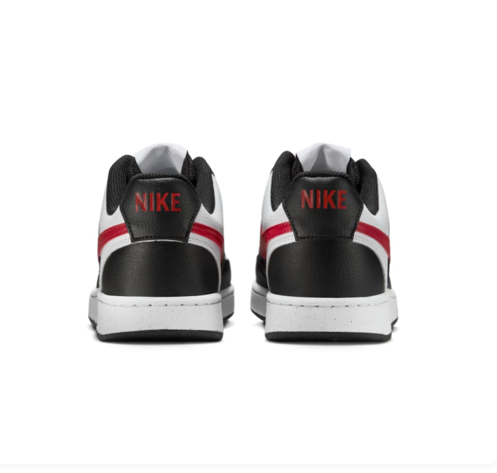 Nike Court Vision Low Sneakers – Black, White & Red