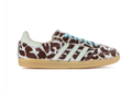Adidas Cow-Print Low-Top Sneakers - Brown, Cream & Light Blue