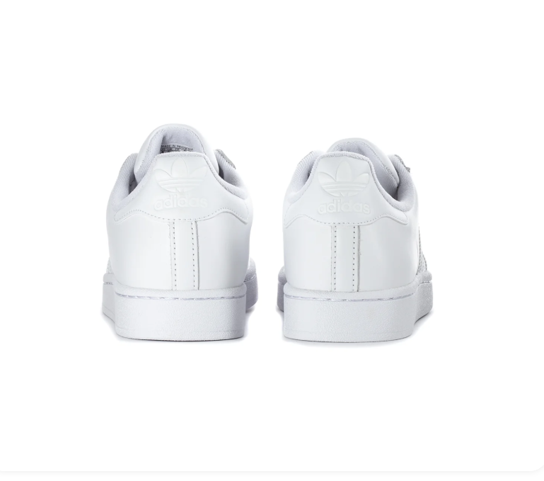 All-White Shell-Toe Low-Top Sneakers