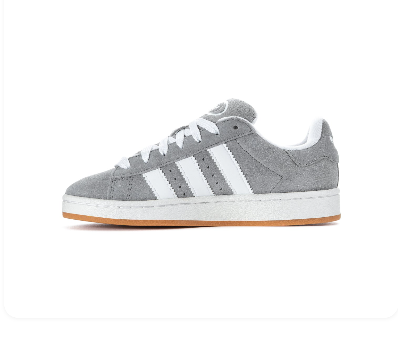 Adidas Campus Sneakers - Grey, White & Gum