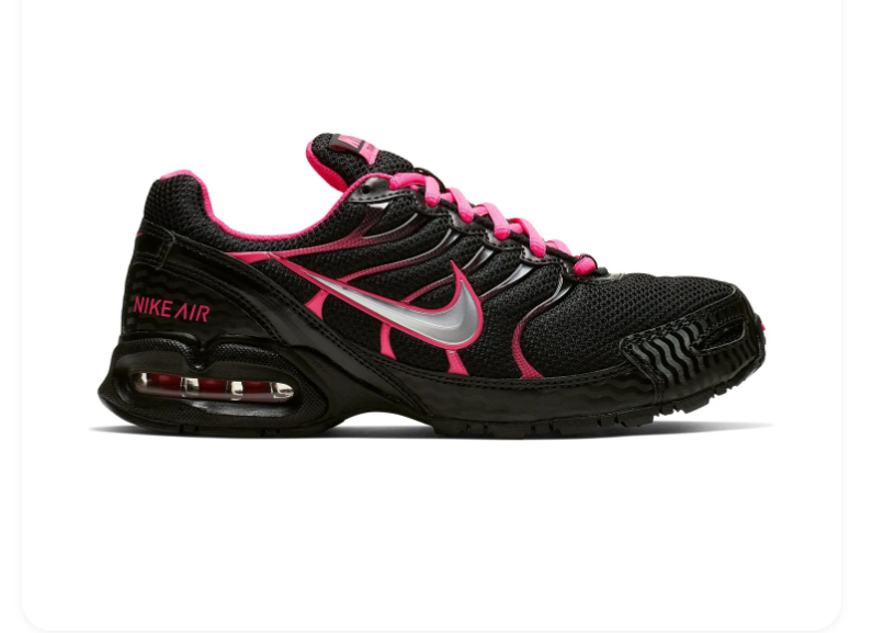 Nike Air Torch 4 Sneakers – Black, Hot Pink & Silver