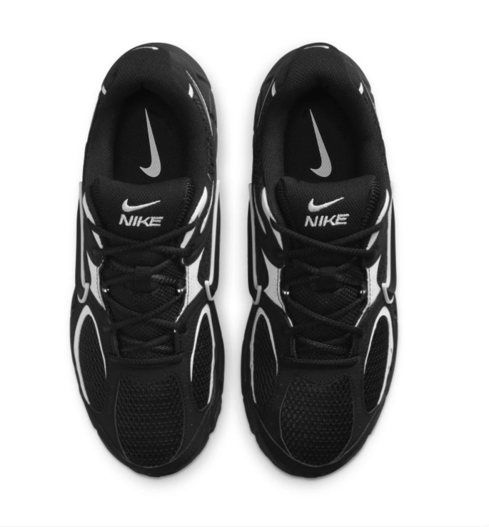 Nike Retro Mesh Sneakers – Black, White & Silver Grey