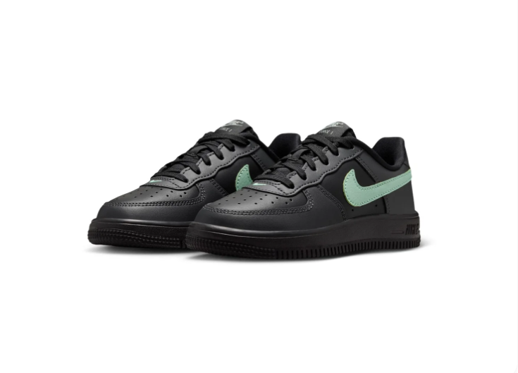 Nike Force 1 Low-Top Sneakers – Black & Mint Green