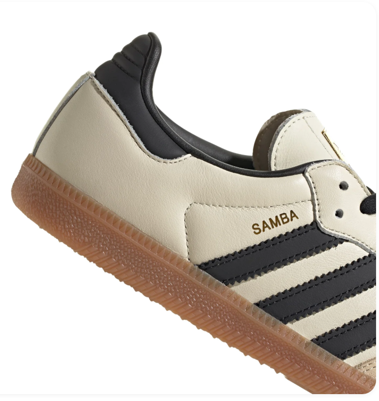 Adidas Samba Low-Top Sneakers – Cream, Black & Gum