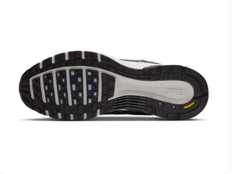 Nike Retro Mesh Sneakers – Navy Pattern, White & Yellow
