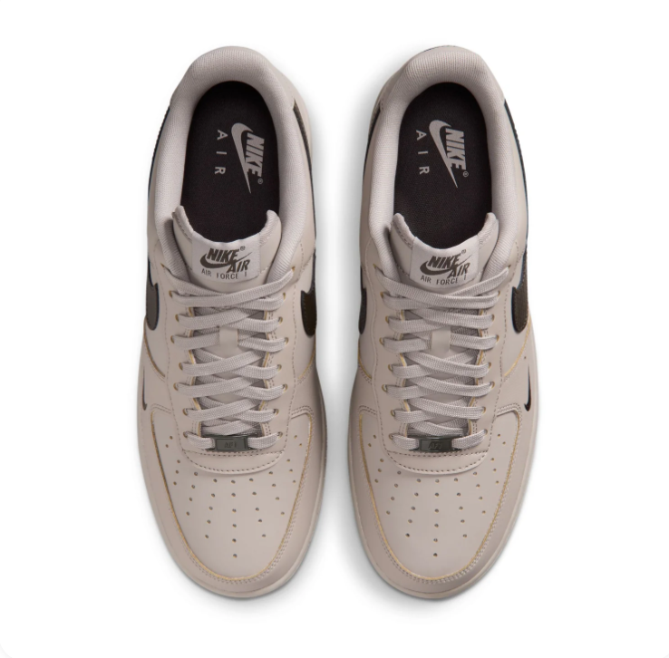 Nike Air Force 1 Low Sneakers – Light Taupe & Dark Brown