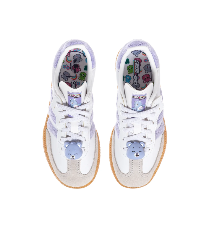 Adidas Care Bears Low-Top Sneakers - White, Lavender & Gum