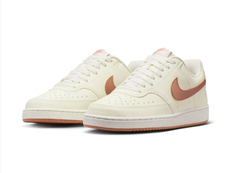 Nike Court Vision Low Sneakers – Cream & Dusty Rose