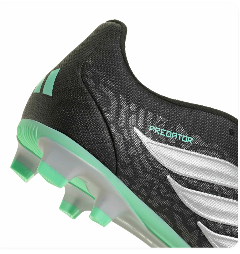 Adidas Predator Fold-Over Tongue Soccer Cleats - Black, Mint & Silver